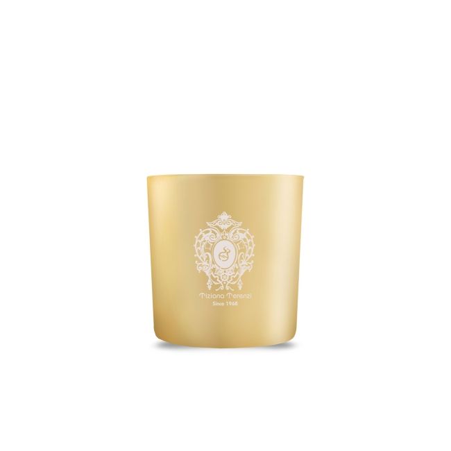 Tiziana Terenzi Andromeda Gold Glass With Decration, Wooden Wick, Metal Lid - Uniseks svijeća