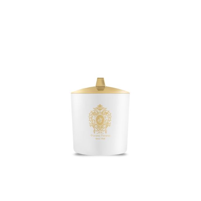 Tiziana Terenzi KIRKE WHITE GLASS 2 WOOD WICKS, DIAM 122mm H 116mm - Uniseks svijeća